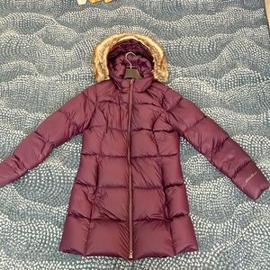 Eggplant Eddie Bauer Puffer Coat